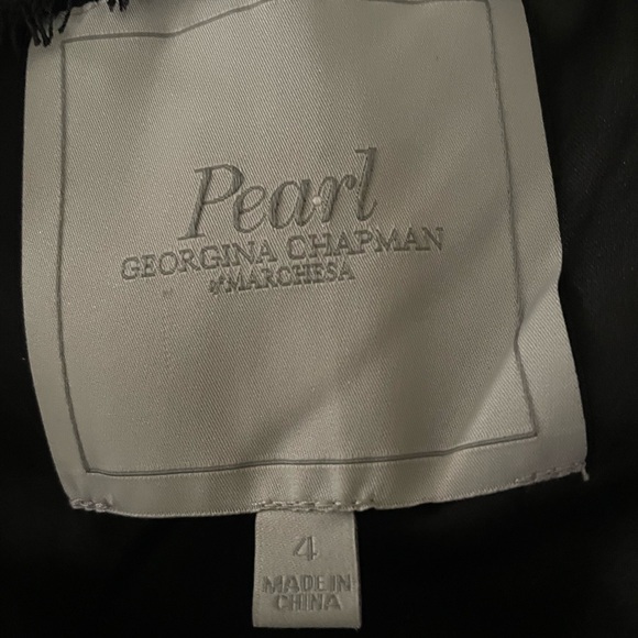 Pearl by Georgina Chapman of Marchesa floral ruched strapless mini dress Sz 4 - Picture 6 of 8